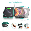 Choetech 5-Coil Dual Fast Wirless Charger ( T535-S Wodden ) - smartzonekw