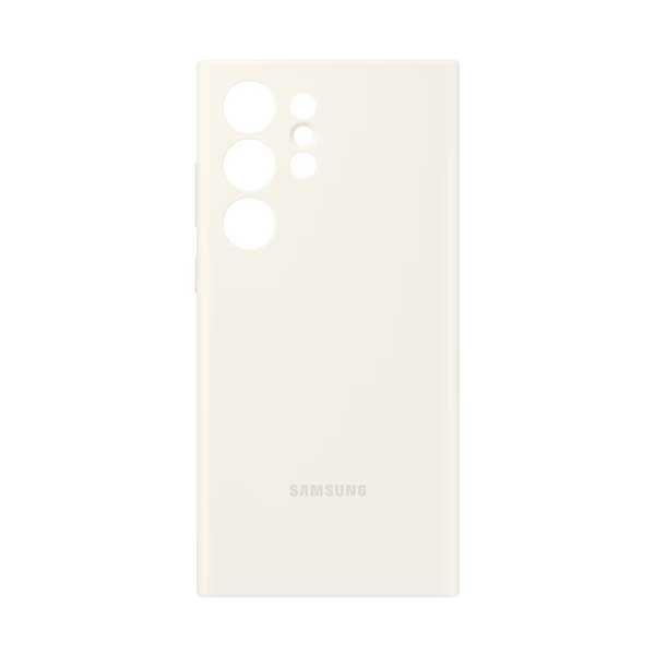 Samsung Galaxy S23 Ultra Silicone Case - Cream (EF-PS918TUEGWW)-smartzonekw