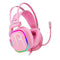 FlashGet V8 RGB Gaming Headset - Pink - Smartzonekw