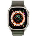 Apple Watch Ultra GPS + Cellular, 49mm Titanium Case with Green Alpine Loop-smartzonekw