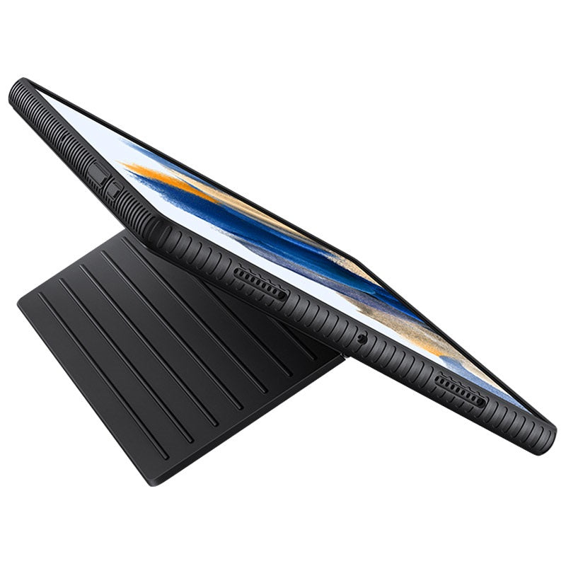 Original Samsung Galaxy Tab A8 Protective Standing Cover  (EF-RX200CBEGWW)- Black-smartzonekw