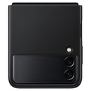 Samsung  Galaxy Z Flip3 Leather Cover (EF-VF711LBEGWW) - Black-Smartzonekw