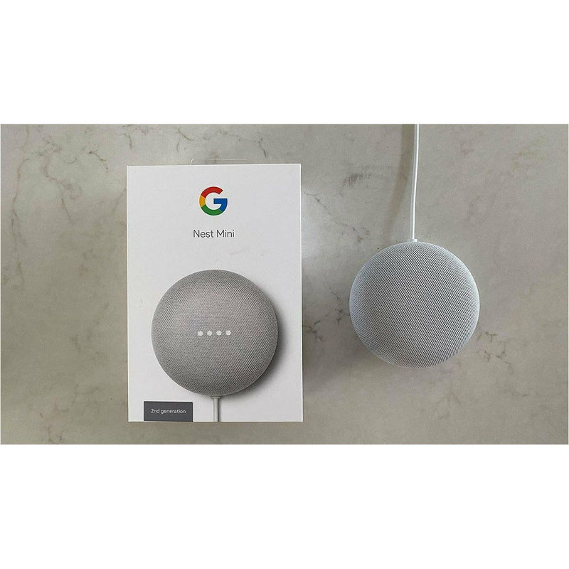 Google Nest Mini ( 2nd Generation ) with Google Assistant Speaker- Chalk - smartzonekw
