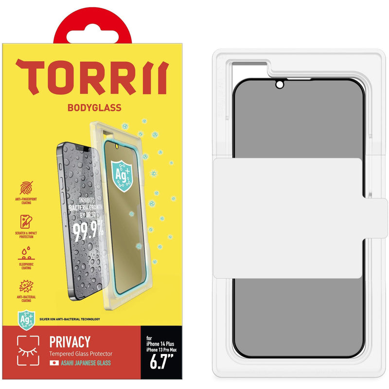 Torrii Bodyglass Screen Protector Anti-Bacterial Coating For Iphone 14 Plus (6.7)  – Full Privacy-smartzonekw
