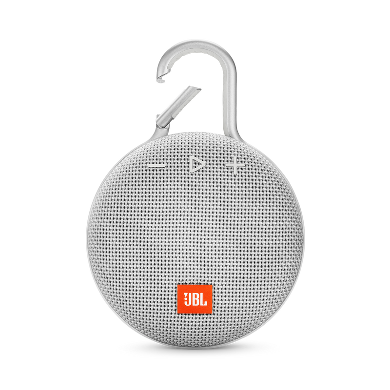 JBL CLIP 3 Portable Bluetooth Speaker - White - smartzonekw