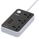 LDNIO SC3412 PD 20W Power Strip 2-Meter Wall Extension Plug Cord with 3 Socket Outlets 38W UK - Smartzonekw