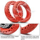 New Honeycomb Solid Tire Shock Proof for Scooter 8.5 inches- Red (M-14G-RED) - smartzonekw