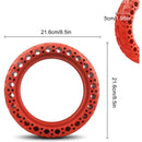 New Honeycomb Solid Tire Shock Proof for Scooter 8.5 inches- Red (M-14G-RED) - smartzonekw