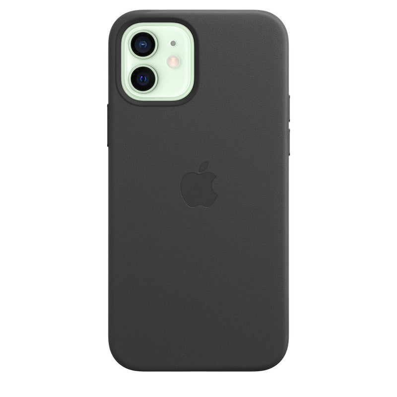 iPhone 12 | 12 Pro Leather Case with MagSafe - Black - smartzonekw