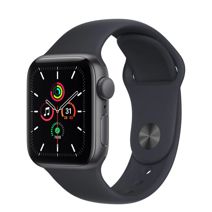 Apple Watch SE GPS 40mm Space Grey Aluminium Case with Midnight Sport Band (MKQ13) - Smartzonekw