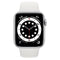 Apple Watch Series 6 GPS, 44MM Silver Aluminum Case with White Sport Band - smartzonekw