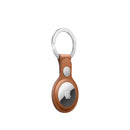 AirTag Leather Key Ring - Saddle Brown - smartzonekw