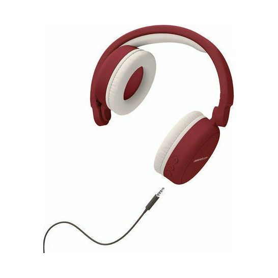 Energy Sistem Headphones 2 Bluetooth (Over-ear, Audio-In, Long Battery Life, 180º Foldable) Ruby Red-smartzonekw