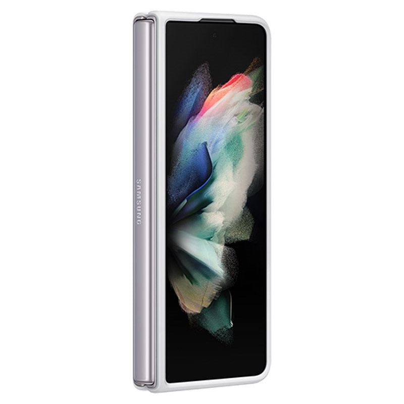 Samsung  Galaxy Z Fold3 Silicone Cover (EF-PF926TWEGWW) - White-Smartzonekw