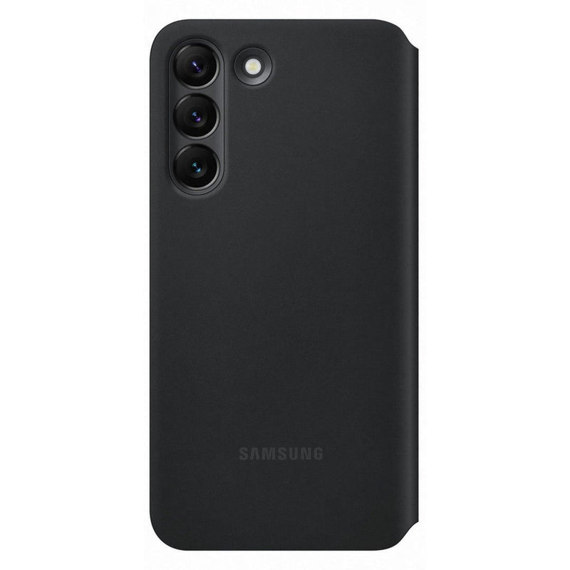 Original Samsung Galaxy S22 Plus Smart Clear View Cover - Black -smartzonekw