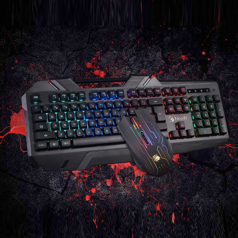 Bloody B2500 illuminate Gaming Keyboard & Mouse - Black - smartzonekw