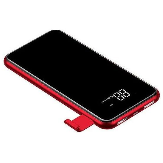 Baseus 8000mAh Wireless Charge PowerBank - Red - smartzonekw