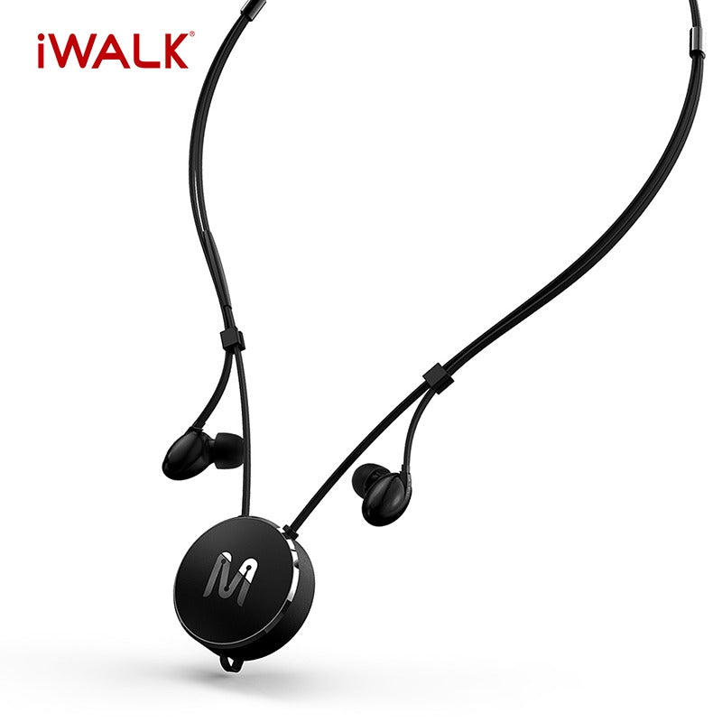 iWalk Necklace Style Headfree, Earphone - Black - smartzonekw