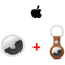 Apple AirTag Brown Leather Key Ring + AirTag Bundle - smartzonekw