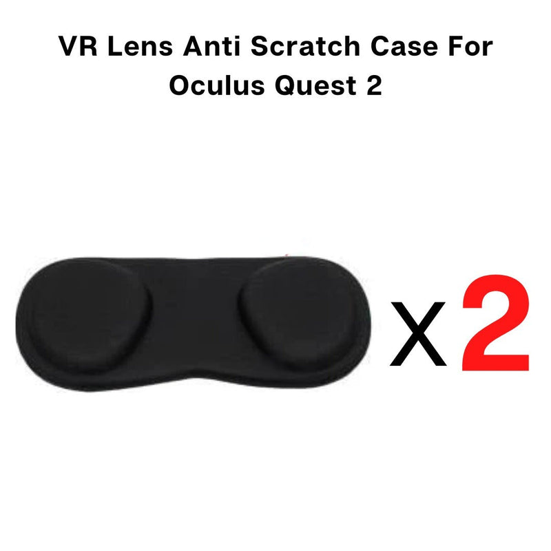 VR Lens Anti Scratch Case For Oculus Quest 2 - Black (OculusVR-GN1) - 2 Pcs-smartzonekw