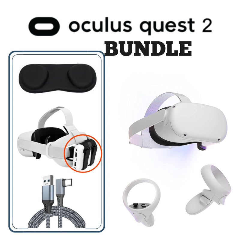 Oculus Quest 2 Advanced All-In-One Virtual Reality Headset (256GB) BUNDLE3-smartzonekw