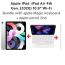 Apple iPad Air 4th Gen. (2020) 10.9"  Wi-Fi , 64GB Silver + Apple Magic Keyboard Eng/Arabic + Apple Pencil 2-smartzonekw