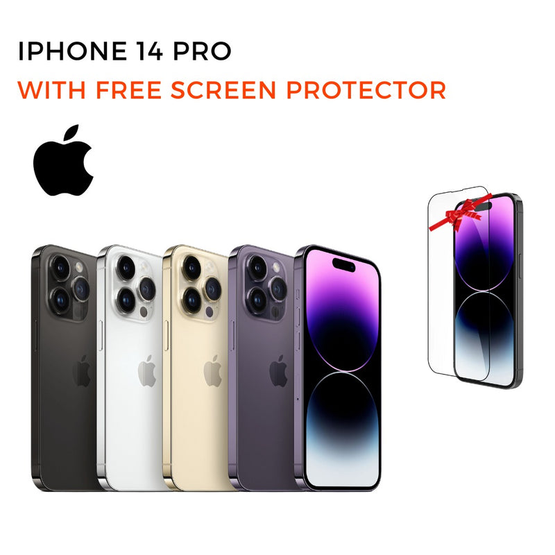 Apple iPhone 14 Pro 5G, 256GB (Arabic) with Free Screen Protector - Smartzonekw