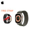 Apple Watch Ultra GPS + Cellular, 49mm Titanium Case with Green Alpine Loop with Free Strap - Smartzonekw