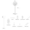 Xiaomi Mi Smart Standing Fan 1X - smartzonekw