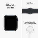 Apple Watch Series 8 GPS 41mm Midnight Aluminium Case with Midnight Sport Band-smartzonekw