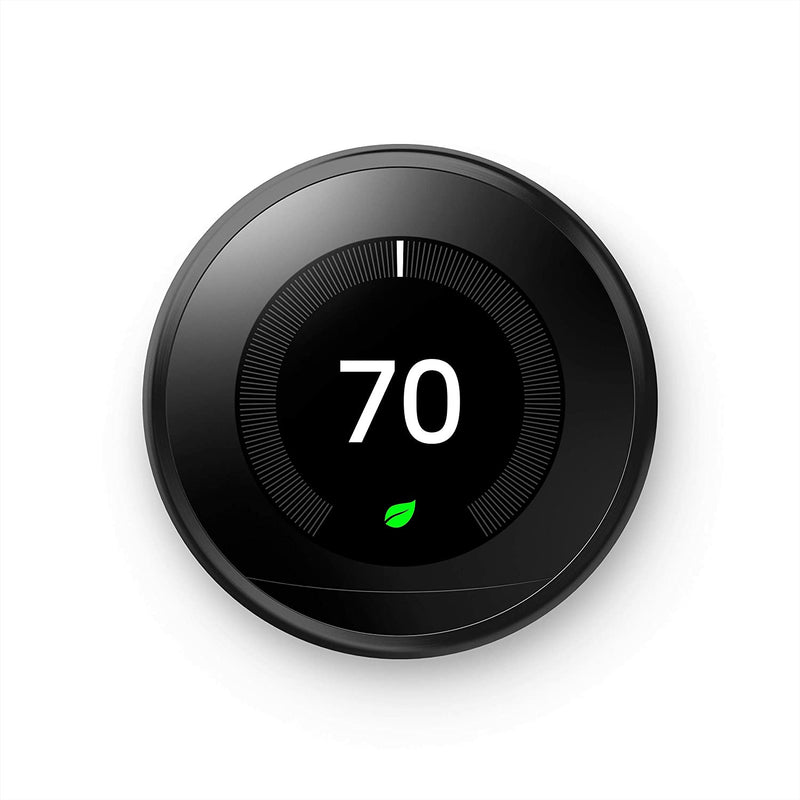 Google Nest 3rd Gen. Learning Thermostat - Mirror Black - Smartzonekw