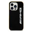 AMG PC/TPE Hard Case Bumper Protection iPhone 14 Pro - Black/Yellow-smartzonekw