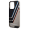 BMW Motorsport Collection PC/TPU IML Printed Tricolor Stripes, Translucent Zones iPhone 14 Pro Max  - Black-smartzonekw