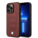 BMW Signature Collection Genuine Leather Case with Perforated Seats Design for iPhone 14 Pro-smartzonekw