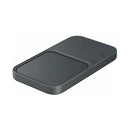 Samsung Super Fast Wireless Charger Duo 2022, 15W with Adapter & Cable (EP-P5400TBEGAE) - Dark Gray-smartzonekw