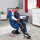 X-Rocker Nintendo Super Mario Pedestal Folding Chair with Built-In 2.1 Audio Gaming Chair-smartzonekw
