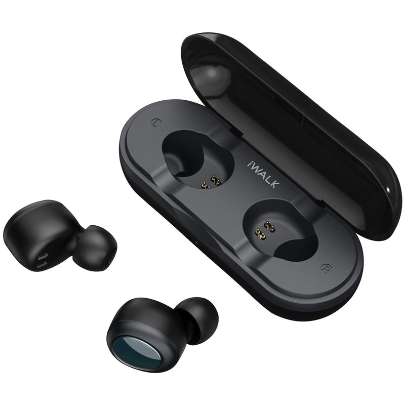 iWalk Amour Duo Air Wire-Free Stereo Bluetooth Earbuds with Microphone - Black - smartzonekw