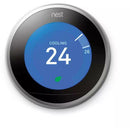 Google Nest 3rd Gen. Learning Thermostat - Stainless Steel Pro Edition - Smartzonekw