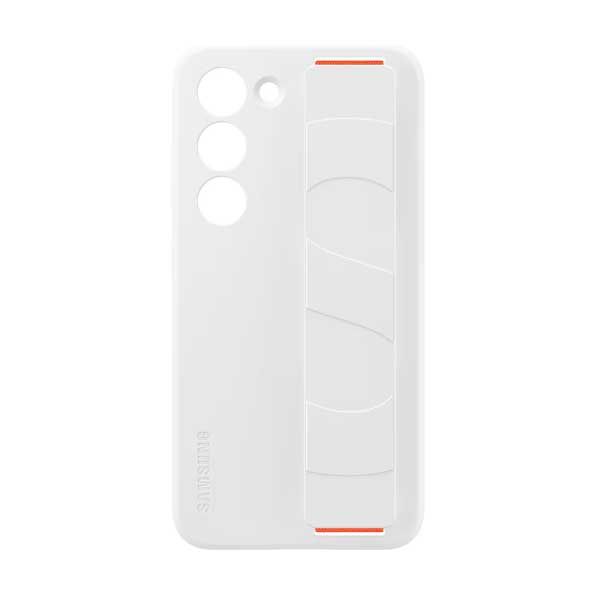 Samsung Galaxy S23 Silicone Grip Case - White (EF-GS911TWEGWW)-smartzonekw