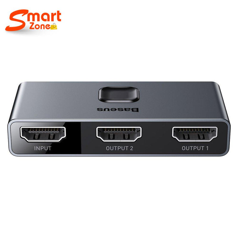 Baseus bidirectional HDMI - 2x HDMI splitter switcher 4K / 30 Hz gray - smartzonekw
