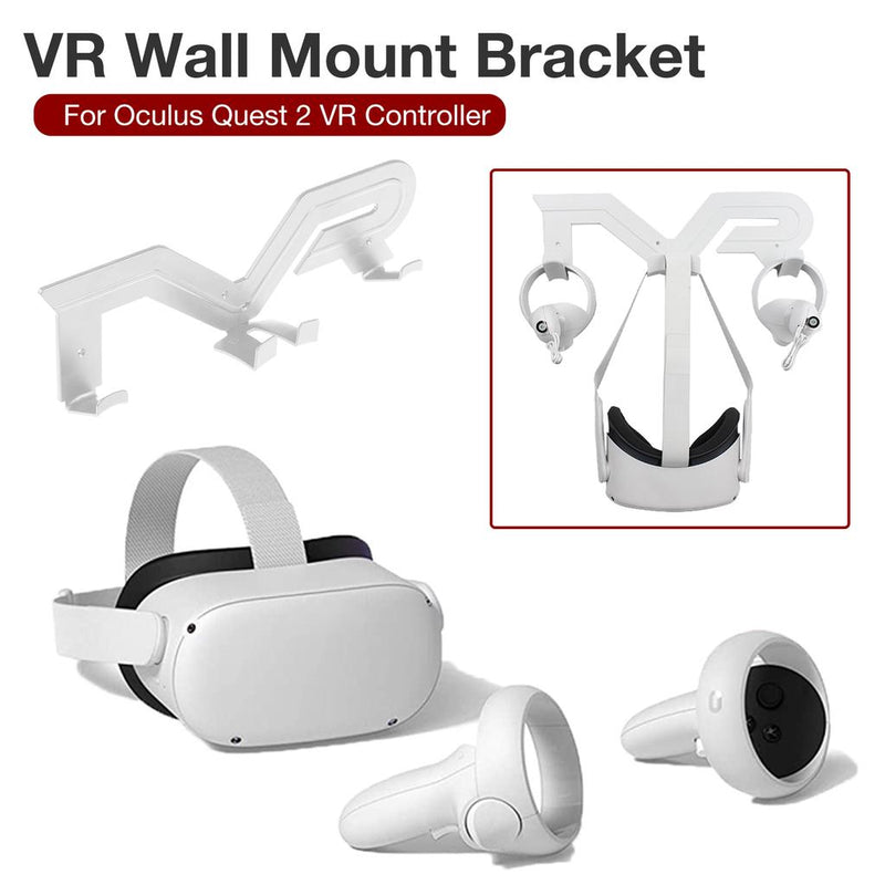 VR Wall Mount Bracket Headset Holder for Oculus Quest 2 - smartzonekw
