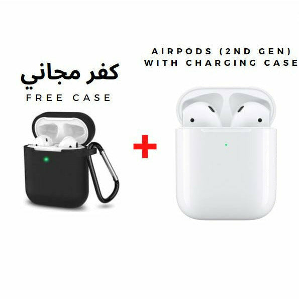 AirPods (2nd Gen) with Charging Case with Free Silicon Case-smartzonekw