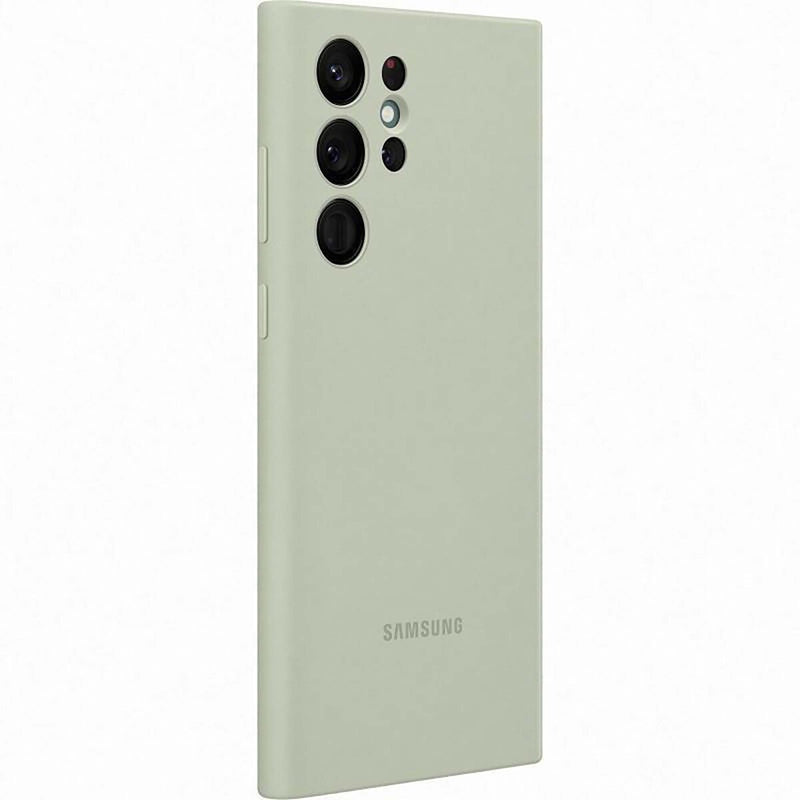 Samsung Galaxy S22 Ultra Silicone Cover (EF-PS908TMEGWW) - Olive Green-smartzonekw