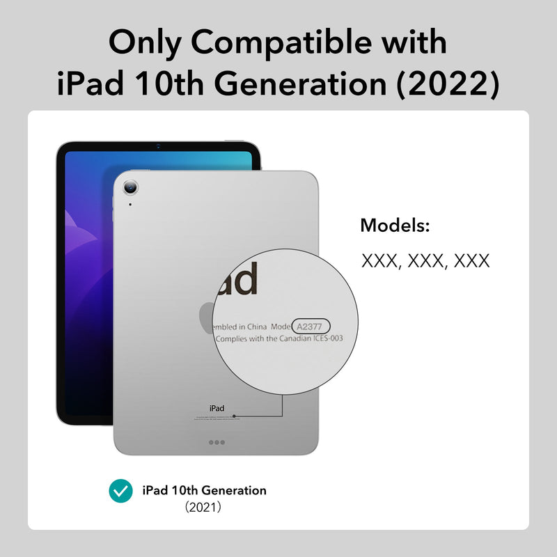 ESR iPad 10.9 2022 (10th Gen) Ascend Hybrid Case - Jelly Black-smartzonekw