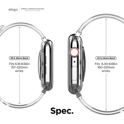 Elago Apple Watch 41/40mm TPU Band - Clear-smartzonekw