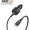 OtterBox Car Charger Bundle USB C 18W USB-PD + USB C-C Cable 1M - Black (78-52543)-smartzonekw