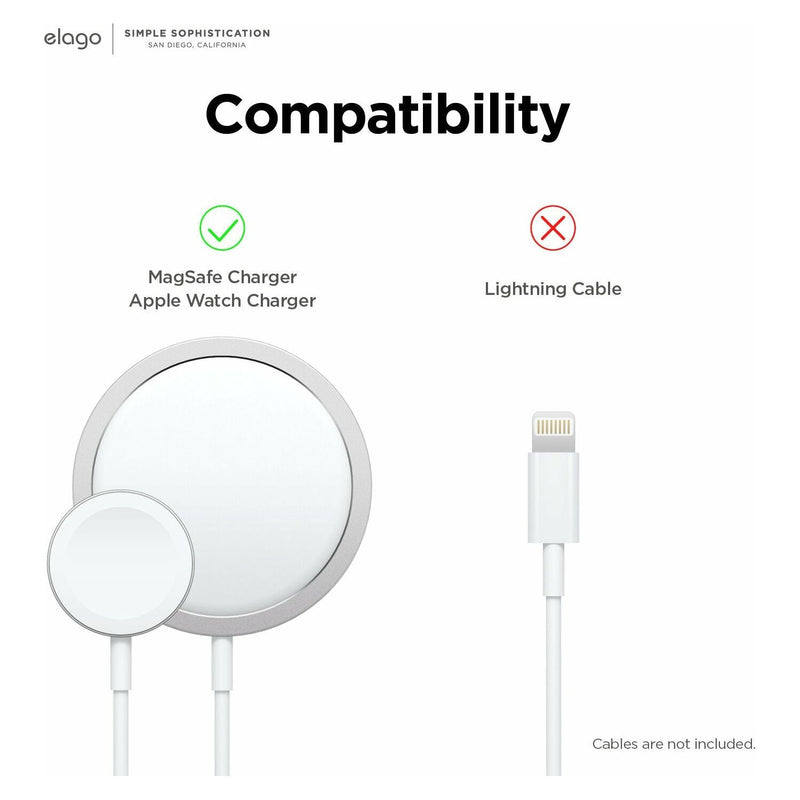 Elago MagSafe Charging Stand MS5 Duo (Compatible with MagSafe Charger & Apple Watch Charger) - Dark Grey / Jean Indigo - Smartzonekw
