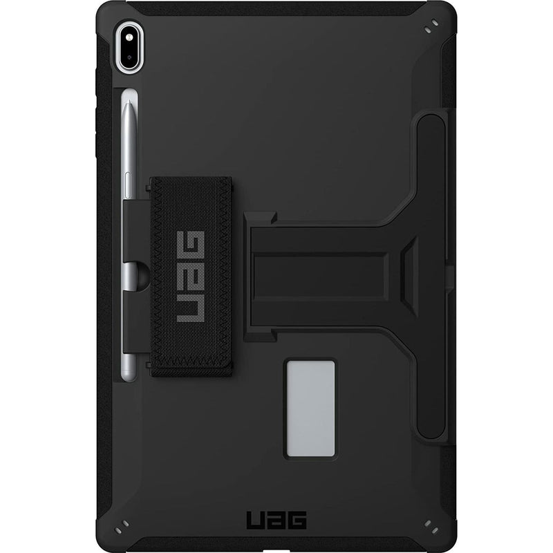 UAG Samsung Galaxy Tab S8+/ S7+/ S7 FE Scout Case with Kickstand and Handstrap - Black - Smartzonekw