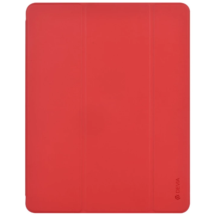 Devia Leather Case with Pencil Slot for iPad Pro 11 (2020) Red - smartzonekw