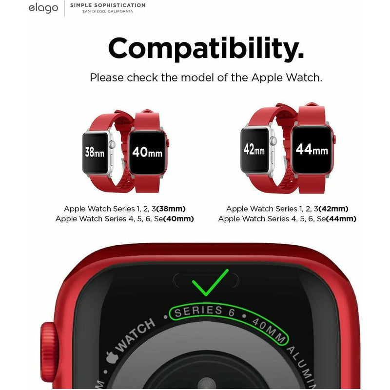 Elago Apple Watch 41/40mm Premium Fluoro Rubber Strap-smartzonekw